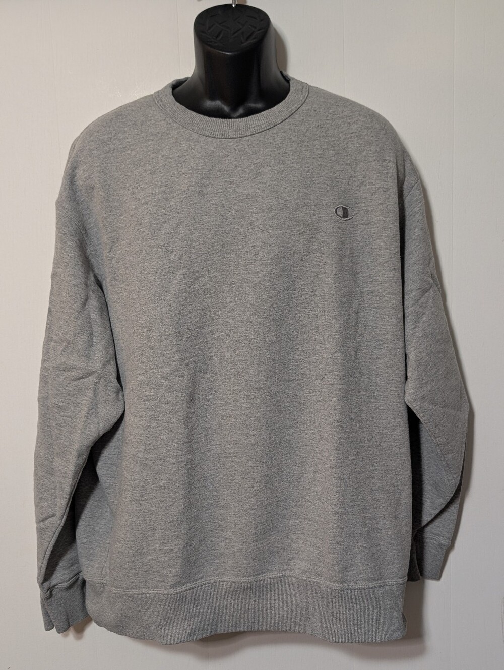 Men's Champion  Eco Fleece Crewneck Sweatshirt Heather Grey XL